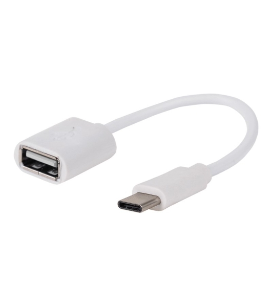 Кабель-переходник Rexant OTG Type C на USB шнур 0.15 м белый