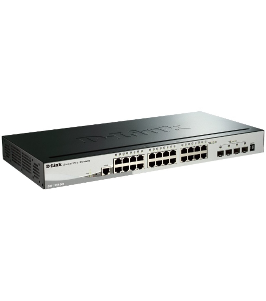 Коммутатор D-Link DGS-1510-28X/A1A, 24×1 Гбит/с + 4×10 Гбит/с SFP+, управляемый