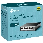 Коммутатор TP-Link TL-SG105MPE Easy Smart с 5 гигабитными портами (4 порта PoE+), 802.3af/at, бюджет PoE — 120 Вт, стальной корпус, фото12