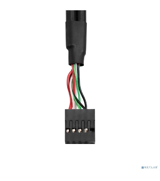 Планка портов в корпус 2xUSB 2.0 ExeGate BrctUSB2-2A-LP (USB 2.0 9pin (IDC 9pin F) --> 2x USB 2.0 Af, кабель 20 см, Low Profile)