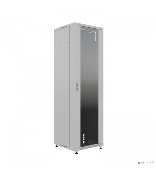 Шкаф коммутационный NTSS Премиум (NTSS-R18U6060GS) напольный 18U 600x600 мм пер. дв. стекл металл 900 кг серый 510 мм 903 мм IP20