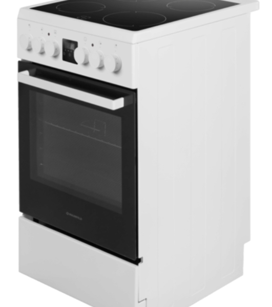 Плита электрическая Maunfeld MEC55CW08D белый, конфорок 4 шт, духовка 60 л, 50 см x 85 см x 60 см