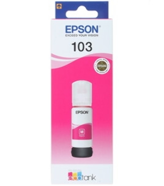 Чернила Epson 103M C13T00S34A пурпурный (65 мл) для Epson L3100/3110/3150