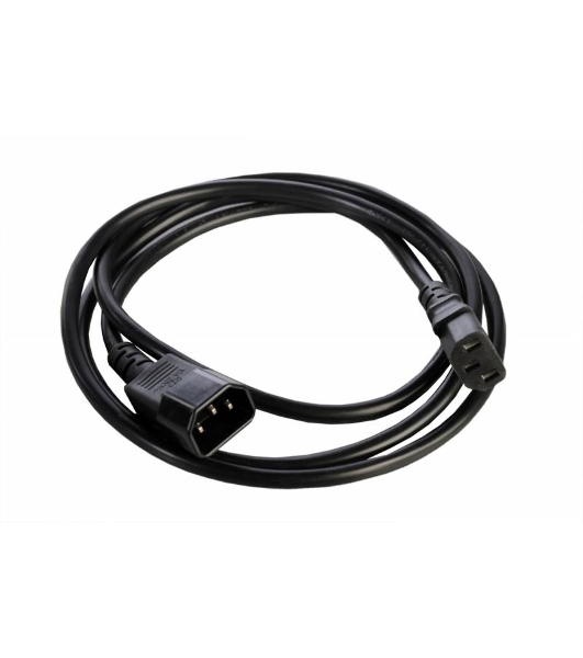 Шнур питания с заземл. IEC 60320 C13/IEC 60320 C14, 10А/250В (3x1,0), 1,8 м. (R-10-Cord-C13-C14-1.8)