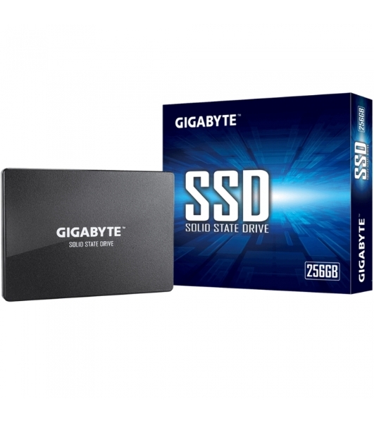 Накопитель SSD Gigabyte, 256Gb, 2.5', SATA III, R/W 520/500