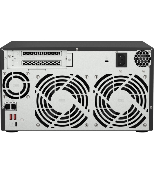 Сетевое хранилище без дисков SMB QNAP TS-873A-8G NAS, 8 trays 3,5'/2,5', 2x2,5 GbE BASE-T, 2 x M.2 NVMe 2280 slots, quad-core AMD Ryzen V1500B 2,2 GHz, 8 Gb SO-DIMM DDR4 (1 x 8 Gb) up to 64Gb (2x32 Gb)