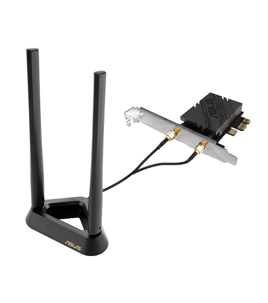Сетевой адаптер Wi-Fi + Bluetooth Asus PCE-BE92BT BE9400 PCI Express (ант.внеш.несъем.) 2ант.