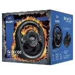 Руль SVEN GC-W300 (педали, вибро, лепестки, D-pad, 10 кл, резин. вставки, PC, цифр. и аналог., фото13