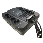 Источник бесперебойного питания Powercom Back-UPS SPIDER, Line-Interactive, LCD, AVR, 900VA/540W, Schuko, USB, black (1456263), фото9