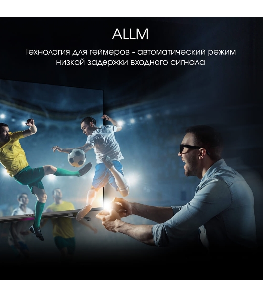 Телевизор Digma 65' Pro 65L черный QLED UHD 120Hz GoogleTV