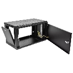 Шкаф телекоммуникационный настенный разборный ЦМО ЭКОНОМ 6U (600 x 650) дверь металл, черный (ШРН-Э-6.650.1-9005), фото7