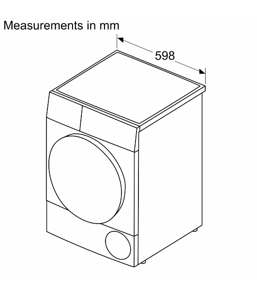 Сушильная машина Bosch WQG1420AME белый, 9 кг, сушка - конденсационная, программ - 15, 59.8 x 84.2 x 64.8 см