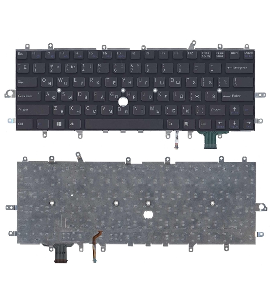Клавиатура для ноутбука Sony Vaio SVD11 черная с подсветкой