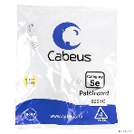 Шнур комм. Cabeus, кат. 5е, неэкр., U/UTP, RJ45/RJ45, LSZH, AWG24, 0.15м, белый, фото2