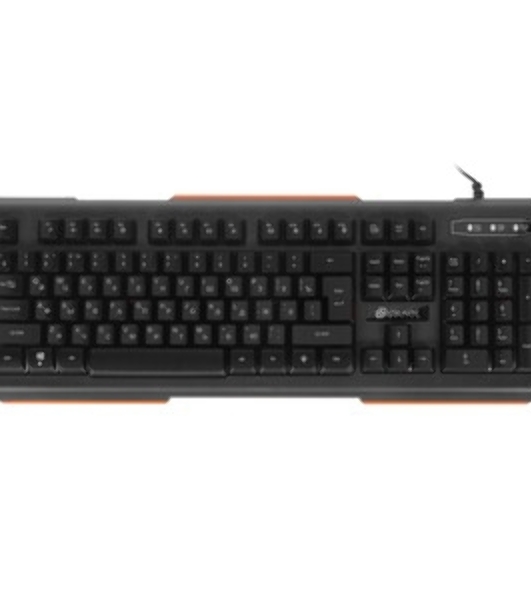 Клавиатура Oklick 717G Black Death проводная, USB Type-A, чёрный/серый