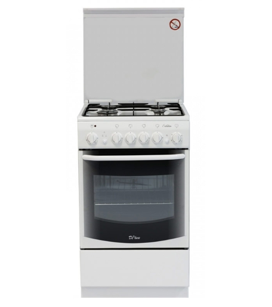 Плита комбинированная De Luxe 5040.20ГЭ (КР) ЧР белый, конфорок 4 шт, духовка 43 л, электроподжиг, 50 см x 85 см x 50 см
