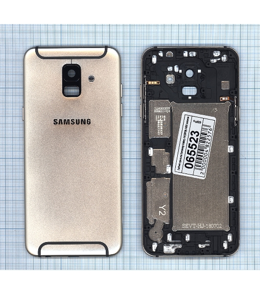 Задняя крышка для Samsung Galaxy A6 (2018) SM-A600F золотой