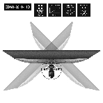 Настольная подставка ExeGate EDM1-3210-11D (для одного монитора 15'-32', VESA 75x75, 100x100, макс. нагрузка 10 кг, наклон -45°/+45°, поворот -45°/+45°, регулировка по высоте, черный), фото20