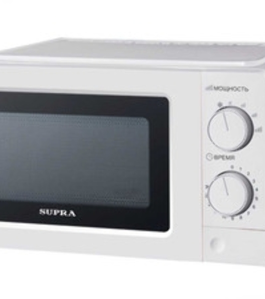Микроволновая печь Supra 20MW24 белый, 20 л, 700 Вт, переключатели - поворотный механизм