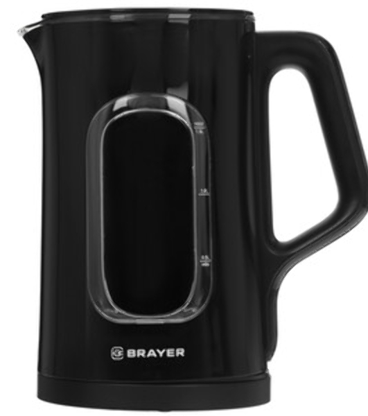 Чайник BRAYER BR6101 1500Вт, 1.5л, черный