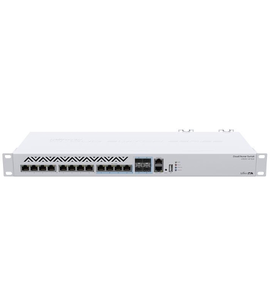 Маршрутизатор MikroTik CRS312-4C+8XG-RM Cloud Router Switch 8х 1G/2.5G/5G/10G RJ45, 4х 10G RJ45/SFP+ with RouterOS L5, 1U rackmount enclosure