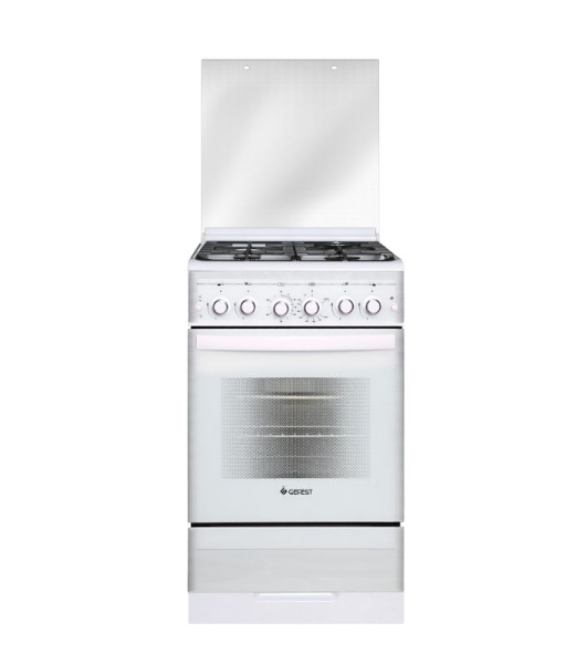 Плита газовая Gefest ПГ 5300-02 0040 белый, конфорок 4 шт, духовка 52 л, 50 см x 85 см x 58.5 см