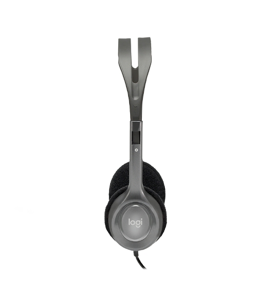 Гарнитура Logitech H110 серебристый, проводная, 3.5 мм