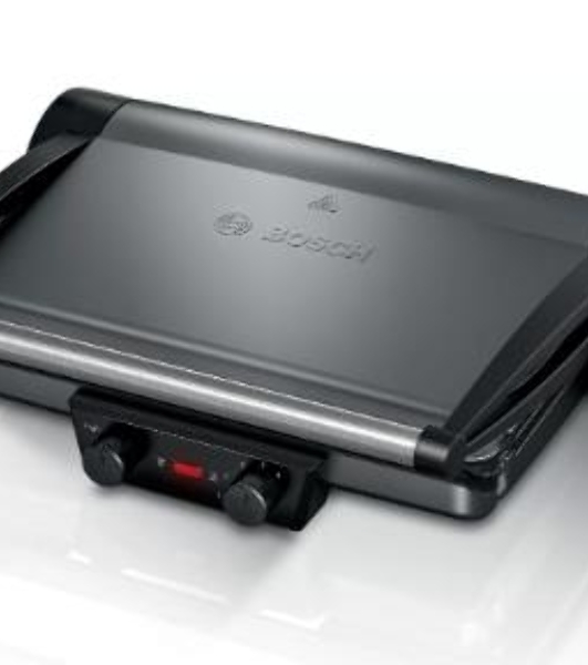 Электрогриль Bosch TCG4215 серебристый/черный