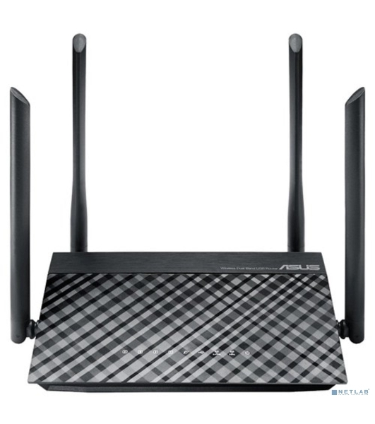 Маршрутизатор беспроводной Asus RT-AC1200 10/100BASE-TX черный (Dual Band)