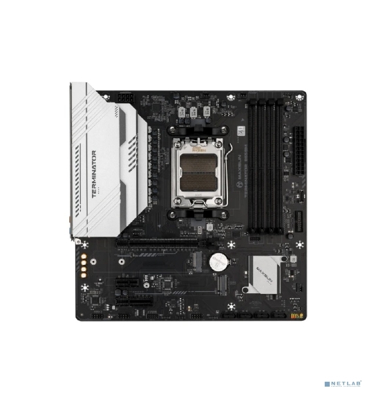 Материнская плата Maxsun Terminator B650M, AM5, B650, 4*DDR5, 4*SATA 3.0, 2*M.2, USB 3.2, USB 2.0, Type-C, 1*PCIE 16, 1*PCIE 4, 1*PCIE 1, HDMI+DP, mATX