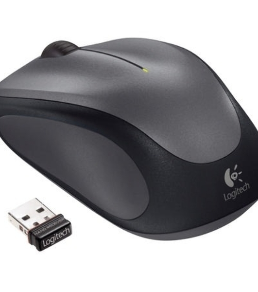 Мышь беспроводная Logitech M235 серый/черный, 1000 dpi, радиоканал, USB, кнопки - 3