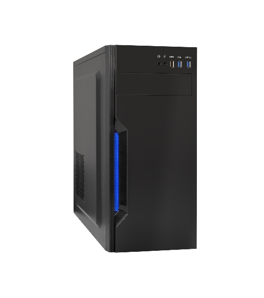 Компьютерный корпус Miditower ExeGate XP-333U Black, ATX, (XP500, Black,120мм), 1*USB/2*USB 3.0, Audio