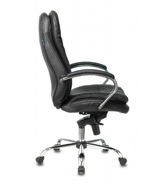 Кресло Бюрократ T-9950/BLACK черный, кожа