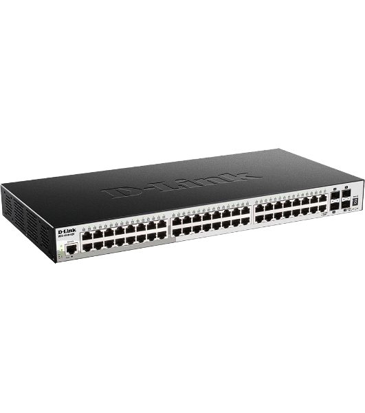 Коммутатор D-Link DGS-1510-52X/A2A, 48×1 Гбит/с + 4×10 Гбит/с SFP+, управляемый