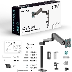 Кронштейн для монитора ONKRON 13'-34' настольный, черный G75, фото26