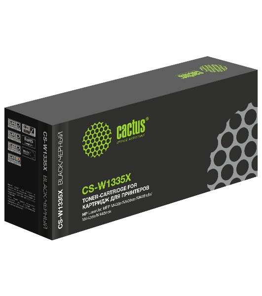 Картридж лазерный Cactus CS-W1335X W1335X черный (13700 стр.) для HP LJ MFP M438n/M438dn/M438nda/M442dn/M443nda