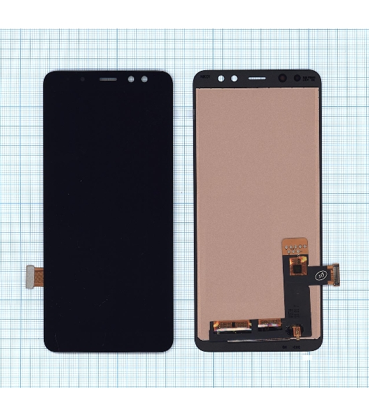 Дисплей для Samsung Galaxy A8 (2018) SM-A530F в сборе с тачскрином (TFT) черный