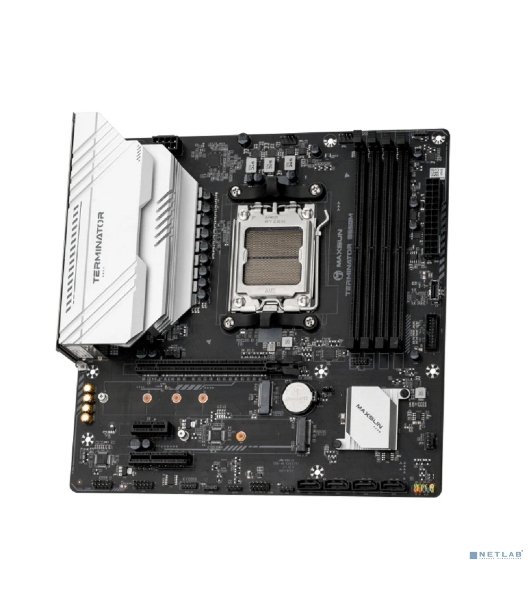 Материнская плата Maxsun Terminator B650M, AM5, B650, 4*DDR5, 4*SATA 3.0, 2*M.2, USB 3.2, USB 2.0, Type-C, 1*PCIE 16, 1*PCIE 4, 1*PCIE 1, HDMI+DP, mATX