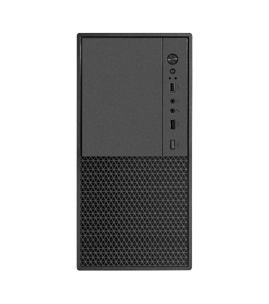 Компьютерный корпус Minitower ExeGate BAA-308M-AA500 (mATX, БП AA500 с вент. 8см, 2*USB, HD Audio, черный)