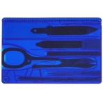 Швейцарская карта Victorinox SwissCard Lite (0.7322.T2) синий полупрозрачный коробка подарочная, фото3