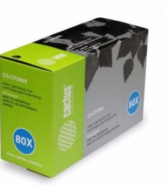 Картридж лазерный Cactus CS-CF280XS черный (6900 стр.) для HP LJ Pro 400/M401/M425