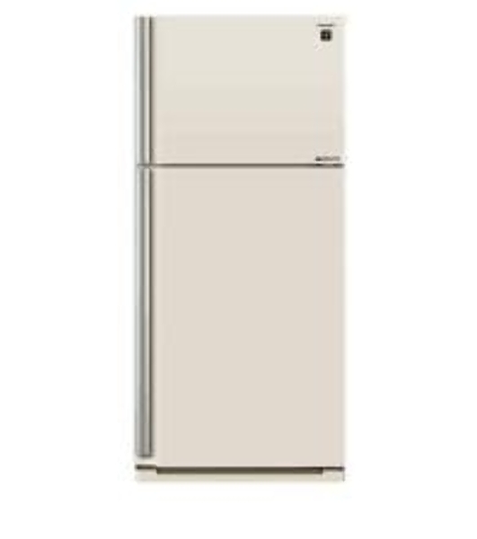 Холодильник Sharp SJ-XE55PMBE бежевый двухкамерный 388/148л морозилка сверху, No Frost