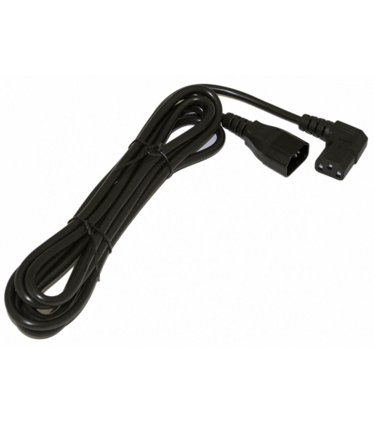 Кабель питания IEC 320 C19 - IEC 320 C20 (3x1.5), 16A, прямая вилка, 1м, черный Hyperline PWC-IEC19-IEC20-1.0-BK