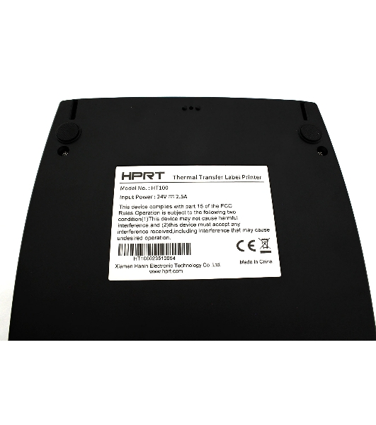 Принтер для этикеток термотрансферный HPRT HT100 203 dpi, 127 мм/сек, USB Type-B, Ethernet, черный