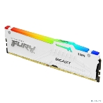 Оперативная память Kingston Fury Beast, DDR5, 32Gb (1x32Gb), 6000MHz, CL36, DIMM, радиатор, RGb, белый, фото12