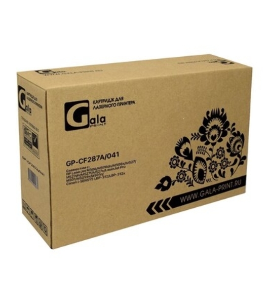Картридж лазерный GalaPrint GP-CF287A/041 (№87A) черный (9000 стр.) для HP LaserJet M506/M506dn/M506x/M527/M527dn/M527f/M527c/LaserJet Pro M501/M501dn/M501n/Canon i-SENSYS LBP-312/LBP-312x