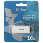 Флешка USB Netac U185 белый USB 3.0 Flash 16Gb, NT03U185N-016G-32WH, LED индикатор, фото 1