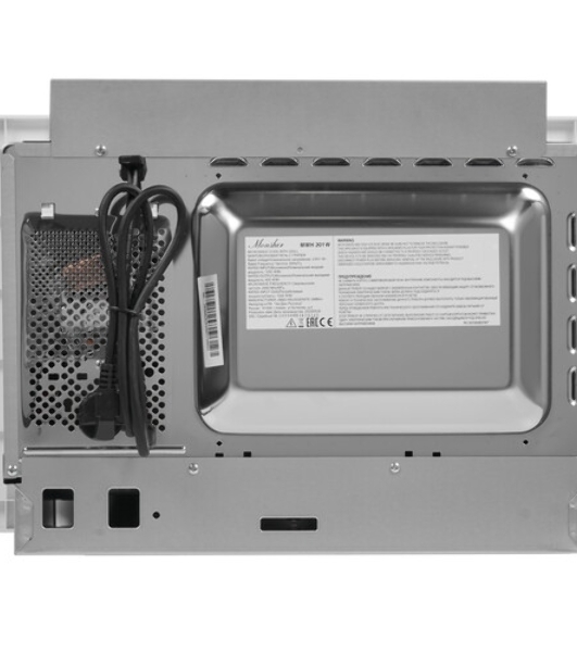 Микроволновая печь встраиваемая MONSHER 201 W 20 л, 800-1250 Вт, гриль, 8 программ, белый
