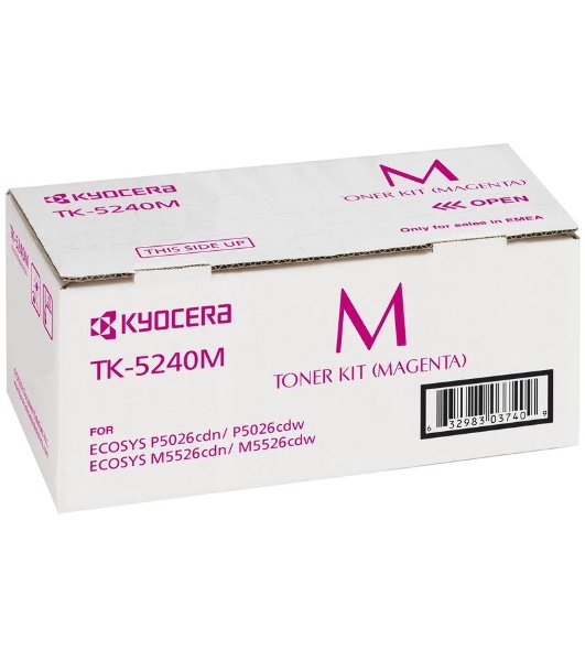 Картридж лазерный Kyocera TK-5240M (1T02R7BNL0) пурпурный для P5026cdn/cdw, M5526cdn/cdw 3000 стр.