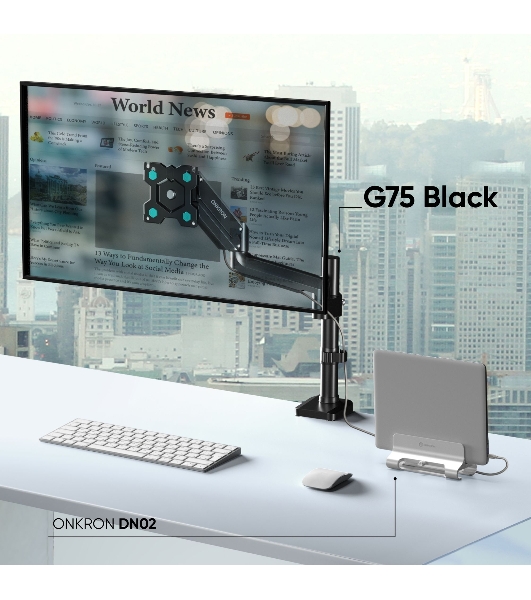 Кронштейн для монитора ONKRON 13'-34' настольный, черный G75